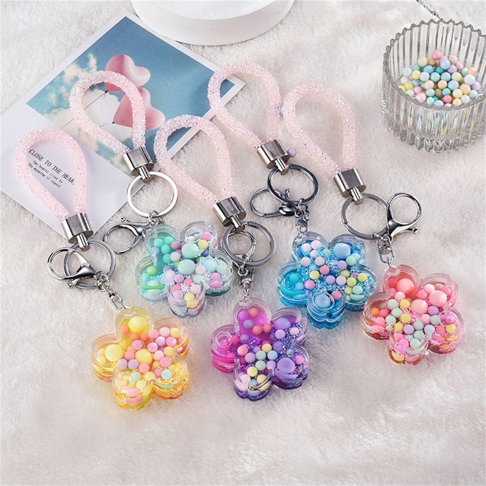 Подвесная сумка-подвеска для ключей Брелок с блестками Брелок с жидкостью Брелок с зыбучими песками Движущаяся жидкость