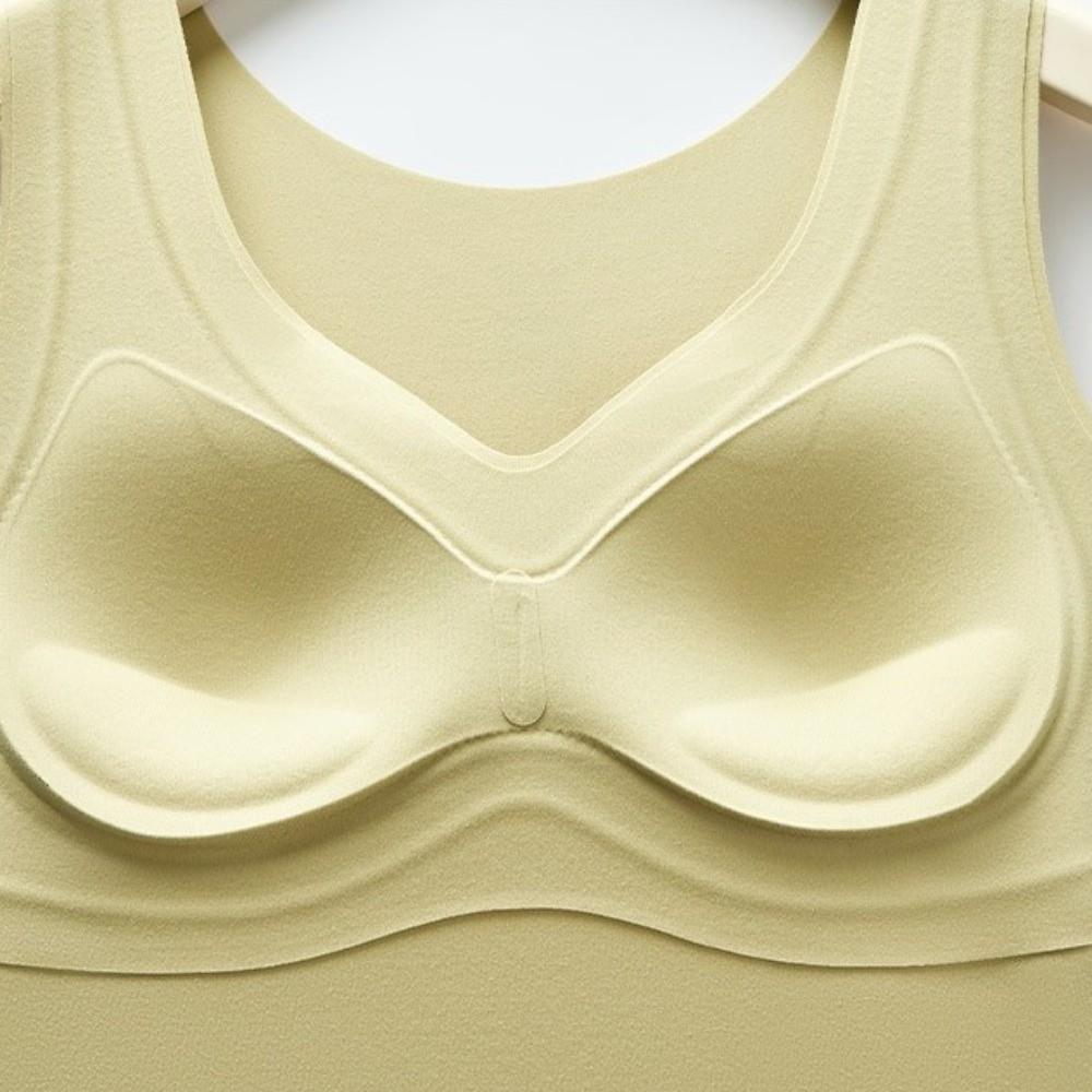 with Chest Pad Thermal Vest Underwear Bottoming Camisole Breathable Heating Vest Top Autumn Winter