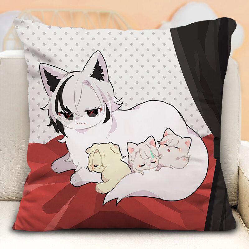 Наволочка с изображением слуги Арлекино из Genshin Impact, периферийные устройства в стиле аниме, наволочка на диванную подушку, наволочка на подголовник автомобиля