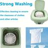 Портативная складная мини-стиральная машина объемом 8 л, компактная, легкая и энергоэффективная для деликатных тканей, нижнего белья и носков