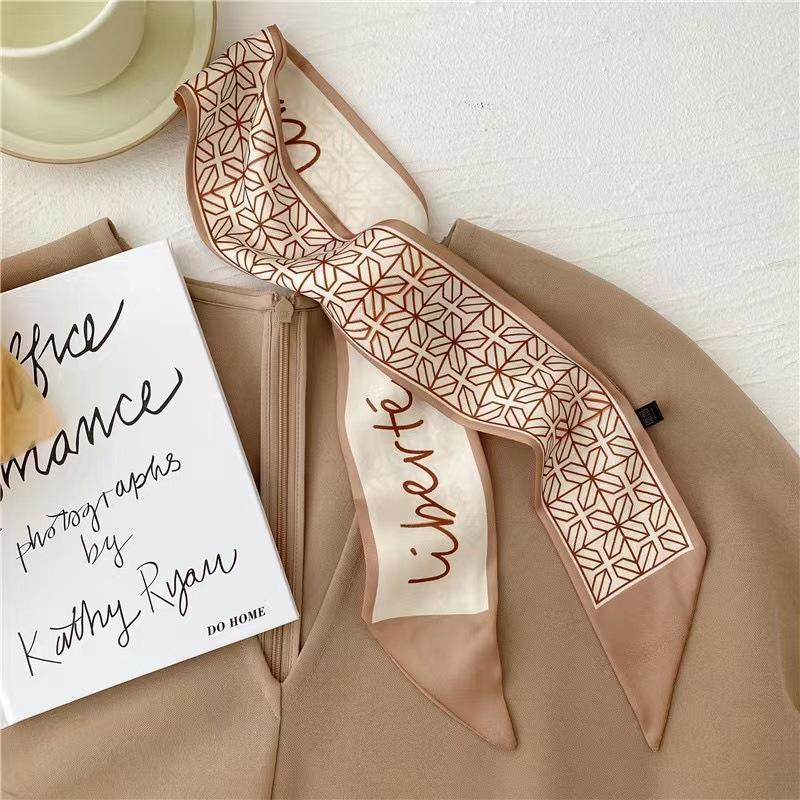 Шелковый шарф Qiandongge, повязка на голову в стиле ретро, завязанный хвост, бант, лента, повязка на голову, повязка на голову Mori Series