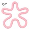 Soft Silicone Trivet Set Coaster, Irregular Flower Shape, Kitchen Countertop Protector, Non-slip Decorative Dining Table Mat Heat