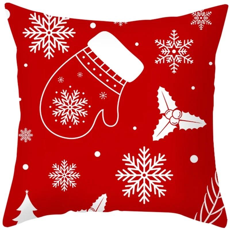 Наволочки с рождественской тематикой Аксессуары для автомобиля Офис Санта-Клаус Гостиная Диван Домашние наволочки