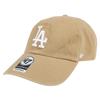 Seven 47 Cap Dodgers Cleanup LA Logo CLEAN UP CAP MENS LADIES Hat Low Cap MLB LOS ANGELES DODGERS Khaki x White Free Size [Forty Brand] Mens Womens