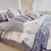 Twill Abraded Thickened Bed Four-piece Set Three-piece Set Bed Sheet Quilt Cover Pillowcase