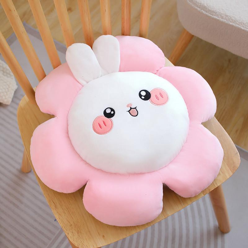 Очаровательная мультяшная подушка-цветок с ПП-хлопком для поддержки кровати, дивана, стула