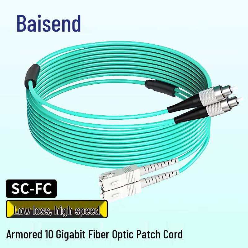 BOSENDE OM3 Armored Duplex Fiber Optic Patch Cable
