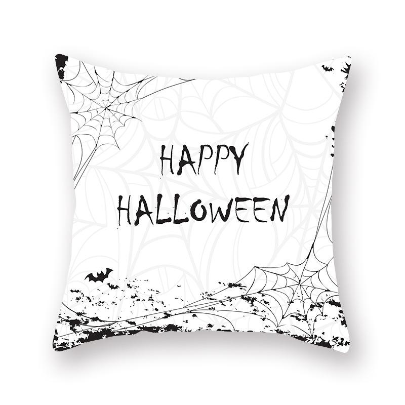 Хэллоуин тема череп принт узор наволочка дома гостиная диван украшения квадратная полиэстеровая подушка наволочка