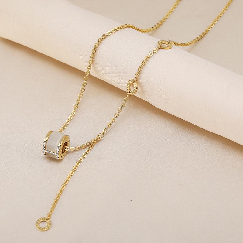 Suijue Small Waist Necklace Women'S Trend Opal Accessories Pendant Elegant Temperament Gift Jewelry