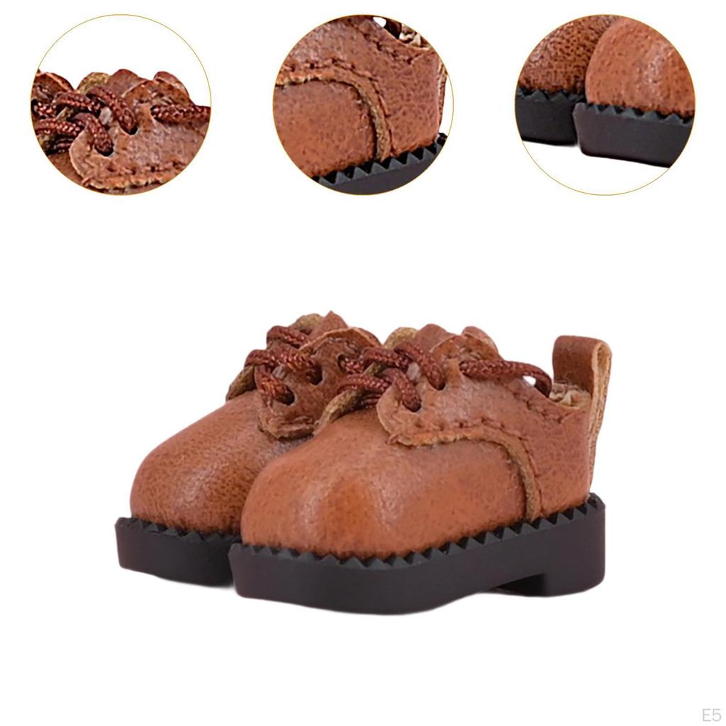 1 пара кукольных аксессуаров, обувь с квадратным носком для 1/12 BJD кукол, модный костюм, повседневная одежда, мягкая