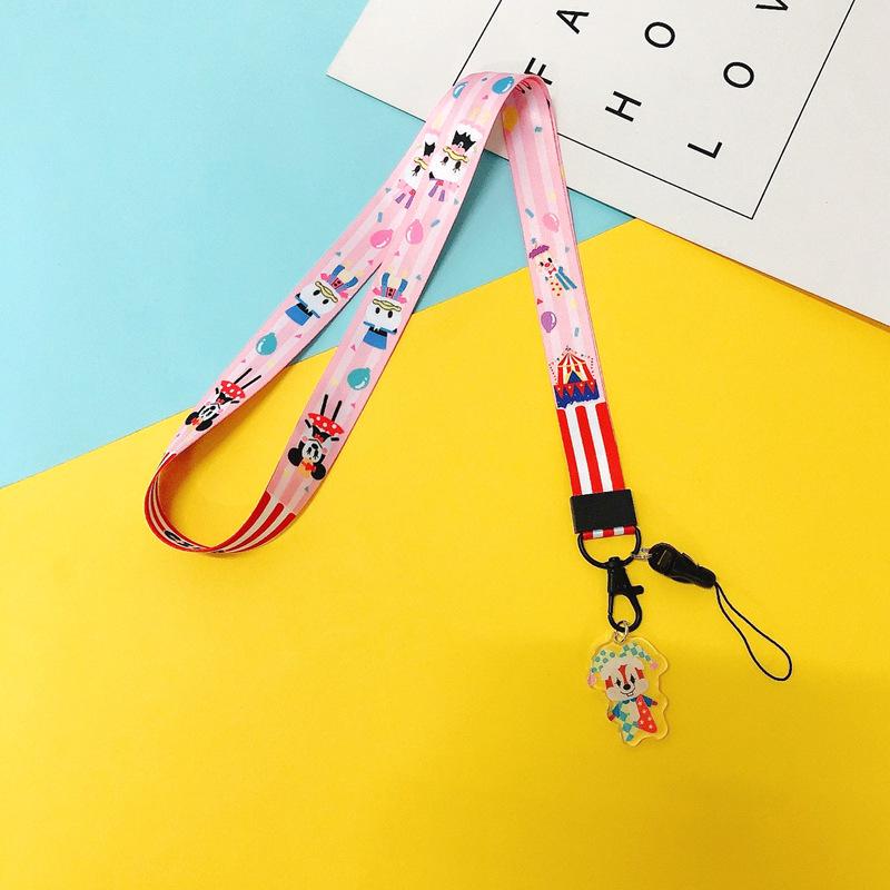 Cartoon Mobile Phone Lanyard, Cute Pendant, Wide And Flat Braided Belt, Lanyard, Key, Badge, Card Cover, Neck Lanyard.