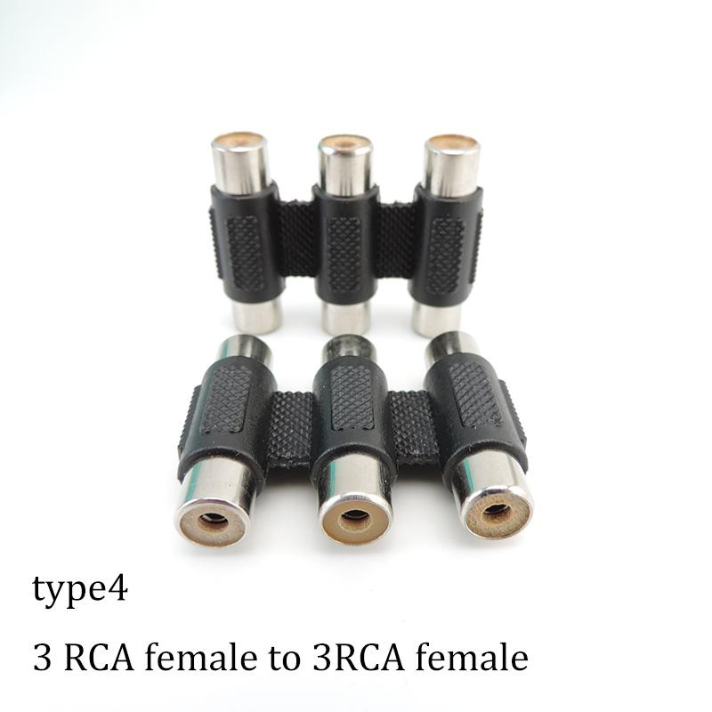 2 шт. разъем RCA «папа-мама» на RCA 2RCA 3RCA «папа-мама» разъем M/F аудио кабель провод адаптеры для камеры видеонаблюдения AV видео
