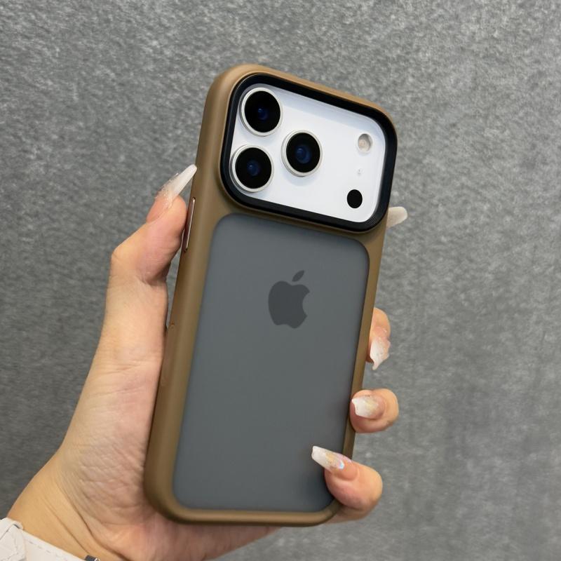 Роскошный Матовый Полупрозрачный Чехол для Телефона Для iPhone 17 Pro Max 17 Air Кнопка Управления Камерой Ударопрочный Бампер Защитная Задняя Крышка