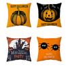 Чехол для диванной подушки с принтом ужасов на Хэллоуин, персонализированный чехол для подушки для мебели из персикового бархата
