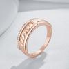 Необычные кольца цвета розового золота для женщин, модные, блестящие, с натуральным цирконом, аксессуары, минималистичные, на каждый день, изящные ювелирные изделия