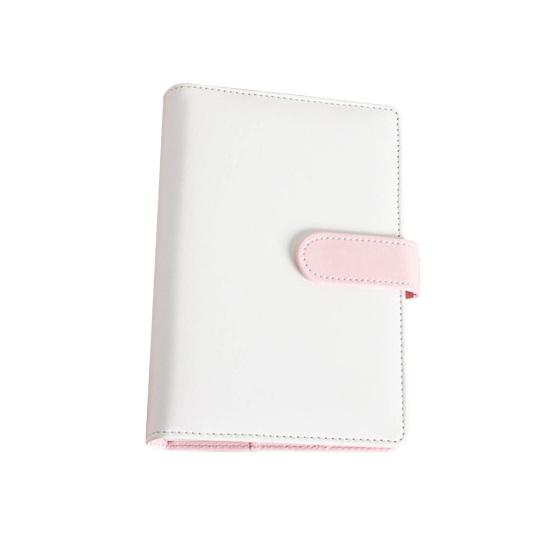 6-Ring Multi-pockets Loose-Leaf Binder Cover Faux Leather Planner Diary Loose-Leaf Notebook Cover School Supplies