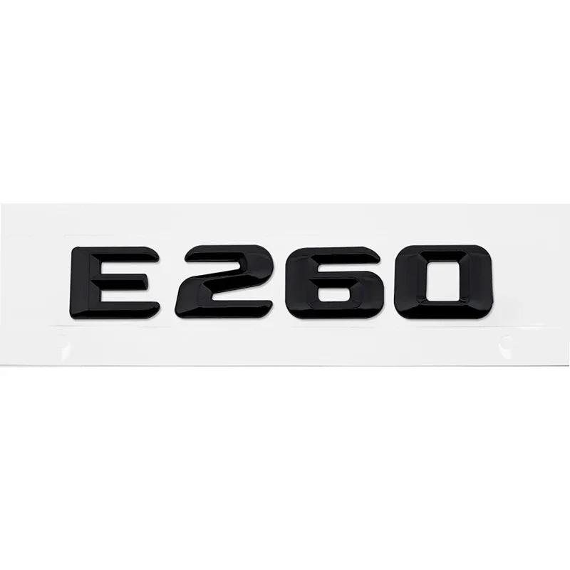 Car Tail Letter Number Emblem Sticker Rear Trunk Badge Decal for Mercedes Benz E Class E53 E55 E63 E200 E220 E230 E240 E250 E260 AX1 