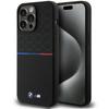Чехол для iPhone 15 Pro Max BMW Силиконовый с узором MagSafe Черный
