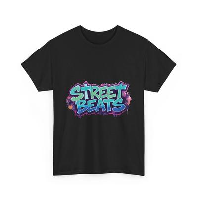Футболка Street Beats | Граффити Музыкальный Логотип Урбан Хип-Хоп Футболка, Футболка Рок Музыки