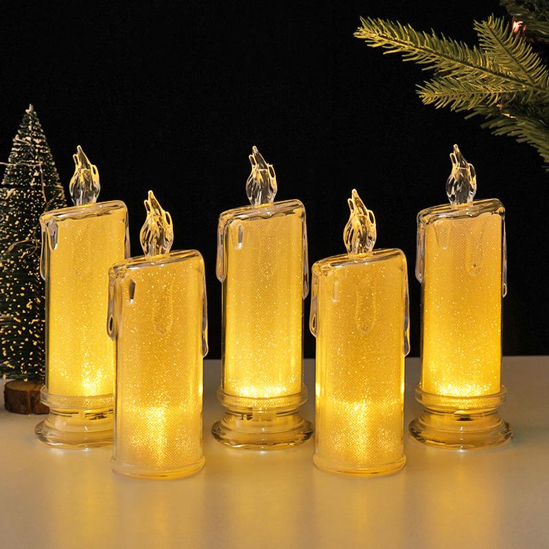 Светодиодная беспламенная лампа-свеча - романтический ночник и декоративное украшение