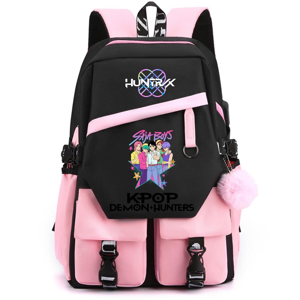 Anime Demon Hunters Printed Large Capacity Backpack for Teenger Student Girl Boy Schoolbag Bookbag Women Waterproof Travel Bag Gift