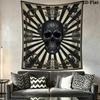 Skull Wall Tapestry Aesthetic Wall Hanging Printed Fabric Blanket Decorative Tapestries for Bedroom Living Room Home Decor