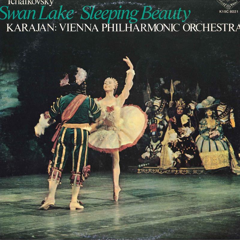 LP Record HERBERT VON KARAJANCOND.VIENNA P Tchaikovskythe Swan Lake Op.20Yh K15C8021 LONDON 1980 Japan Obi Classical Used