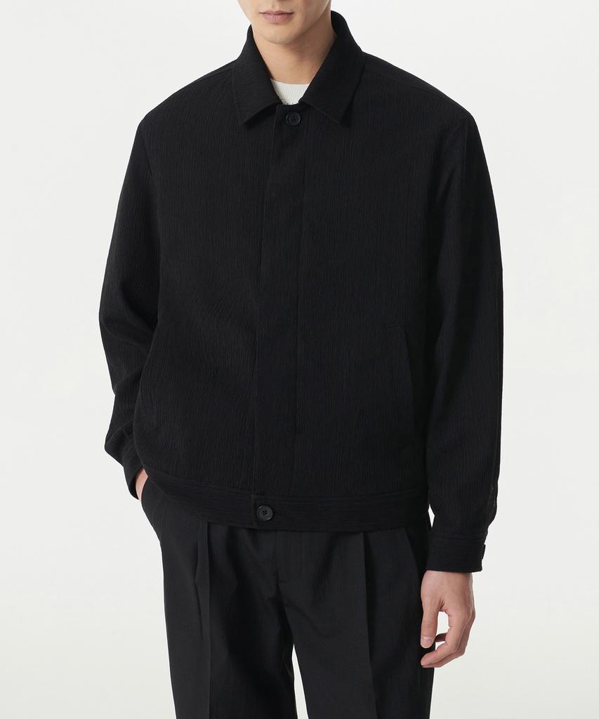 Musinsa Standard Crinkle Minimalist Jacket [Black]