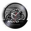 Настенные часы-виниловая пластинка 'Мотогонки' Мотоцикл Ретро Музыкальный Альбом Декор для Дома Бесшумные Настенные Часы Мотоциклист Гонщик Подарок