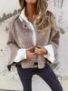 Women's Faux Cashmere Woolen Coat - Autumn/Winter, Loose Short Design, Long Sleeves