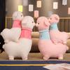 Нетоксичная 50/70/100 см Подушка-игрушка из альпаки Плюшевая игрушка Набитая плюшевая игрушка Овечка Кукла-лама Игрушки-животные для детей Мягкая подушка Домашний подарок на день рождения для ребенка