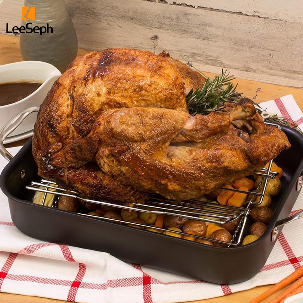 Регулируемая подставка для жарки курицы, складная подставка из нержавеющей стали для жарки индейки, подставка для ребрышек гриля, для жарки стейков, ребрышек, бекона