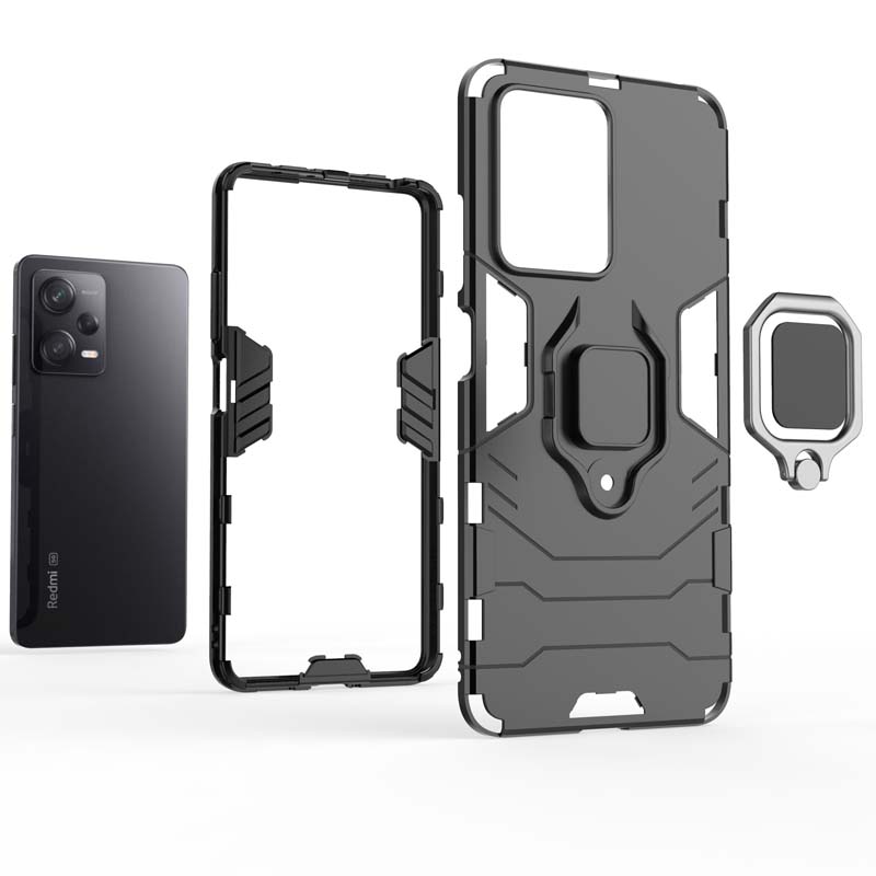 Shockproof Case For Xiaomi Redmi Note 12 13 Pro A1 Plus A2 A3 12S 12C 13C 4G 5G Phone Cover Armor Holder Back Coque