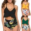 Feshion Womens Ruffle Tank Pint Sexy Bikini Set Wrap Molded Cups Two Piece Bathing Suit Swimsuit