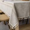 Modern Simple Tablecloth Imitation Cotton And Linen Fabric Home Dining Table Cloth Ins Coffee Table Mat Picnic Mat Home Tablecloth