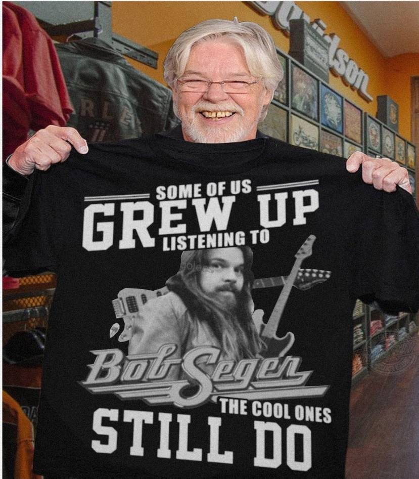 Rare Some of Us Grew Up Listening to Bob Seger Black Cotton Unisex T-shirt Unisex T-Shirt