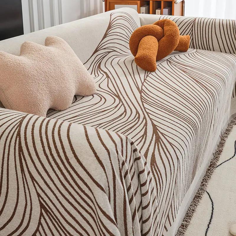 Новый Чехол на Подушку Дивана Одеяло Защита от Царапин Кошек Внешняя Торговля Шенилл Покрывало для Дивана Ткань Универсальный Четыре Сезона
