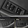 For Skoda Octavia/RS 2015~2019 Accessories LHD 8pcs/lot Car Interior Window Glass Lift Control Button Panel Cover Sticker