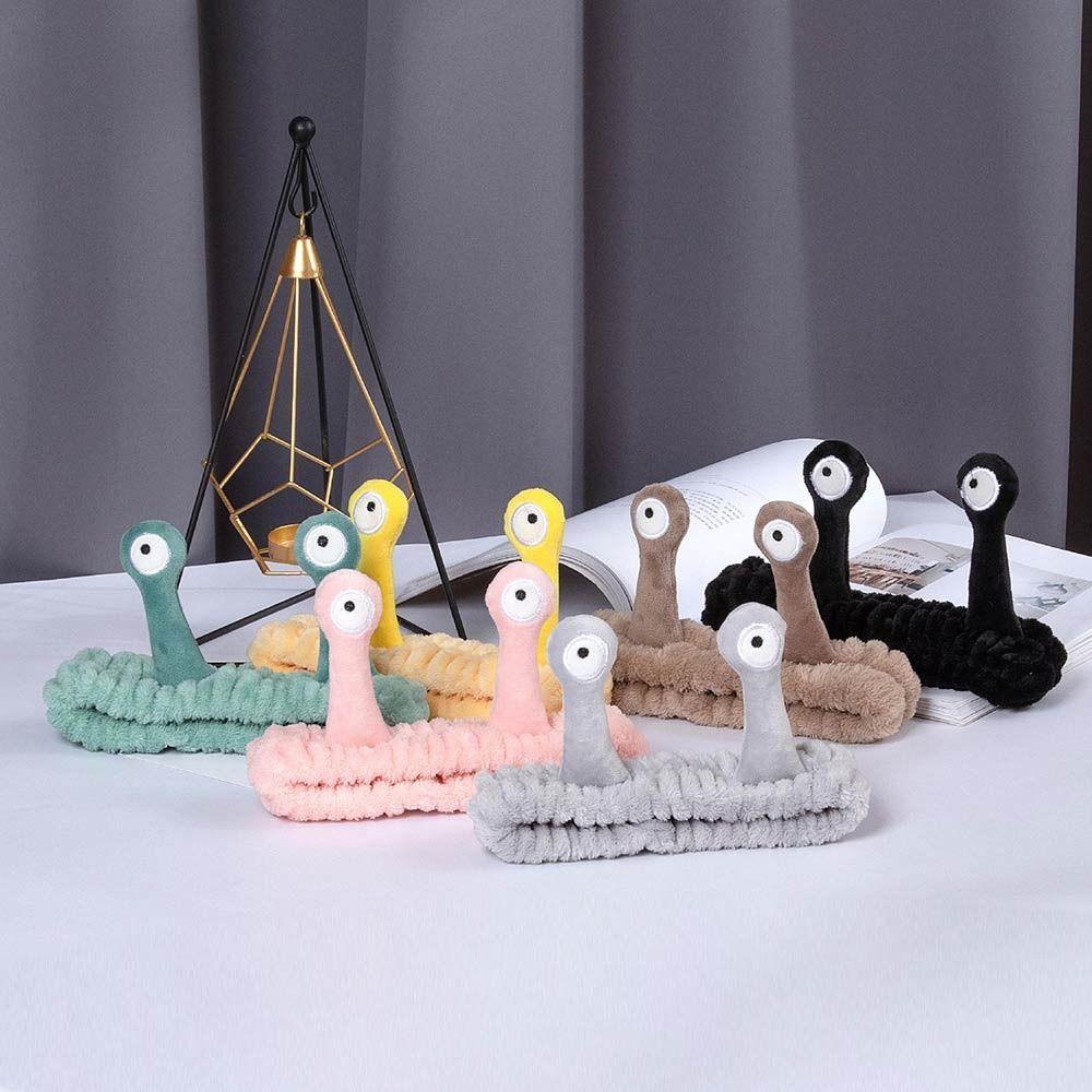 Макияж мультфильм улитка повязка на голову эластичные аксессуары для волос милый спа повязка на голову женщины девушка