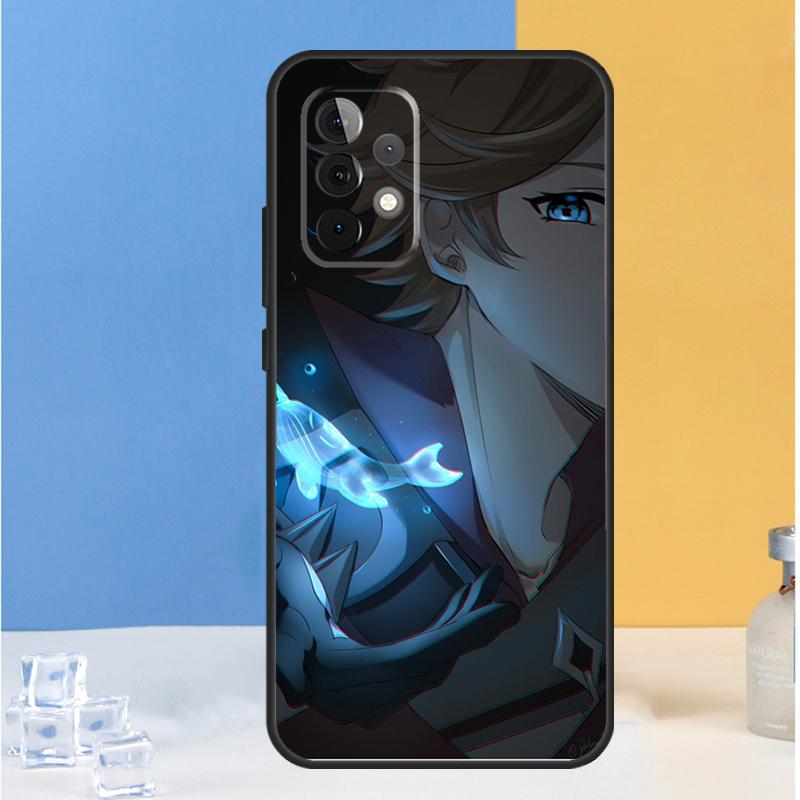 Чехол Genshin Impact Тарталья для Samsung Galaxy A05 A06 A13 A33 A53 A36 A26 A16 A54 A34 A14 A32 A52 A55 A35 A15 A56