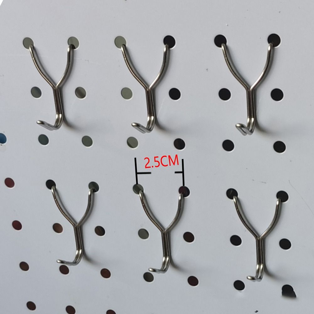 10 шт. Крепеж для оборудования Подвесная доска Отверстие Крюк Гараж Мастерская Стеллаж для хранения Настенная перфорированная панель Крюк для пластины