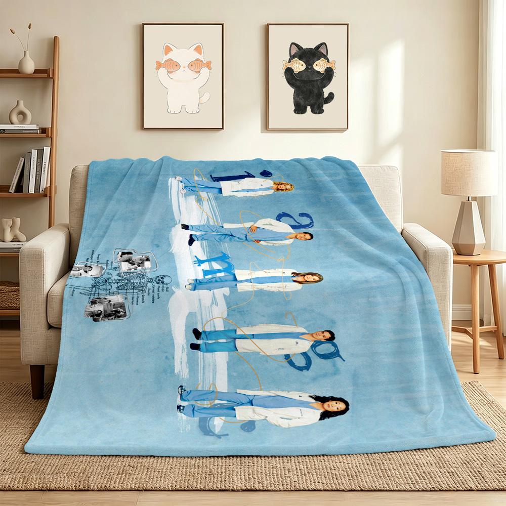 Medical Team Flannel Blanket Throw Blanket Soft Warm Sofa Bed Camping Car home Decor Unique Christmas Gift C9302484