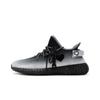 Оригинальные кроссовки Yeezy Boost 350 V2 Повседневные Унисекс Низкие Черный/Белый/Серебристый/Серый HQ4540(Команда186-)