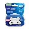 CANPOL 24/001 Pacifier 100% silicone 0-6m symmetrical 1 pc white