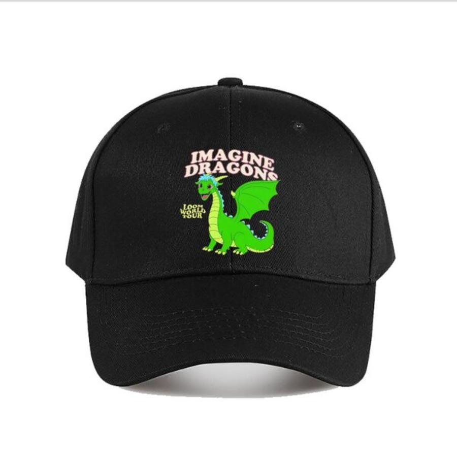Бейсболка Imagine Dragons World Tour с мультяшными драконами, подходит для унисекс и женщин, подходит для солнечных дней