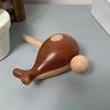 Wooden Fish Ornament Smooth Surface Whale Shape Block Toy Ornament Percussion Instrument