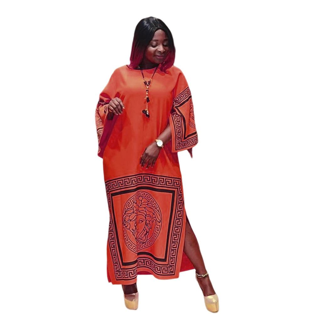 Plus Size 4XL Oversized Long Dress Women Floral Print Maxi Dress Summer Strap Off-shoulder Big Swing Party Dresses Vestidos