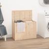 VidaXL Laundry Box 88.5x44x66 Cm Solid Pine Wood 823569