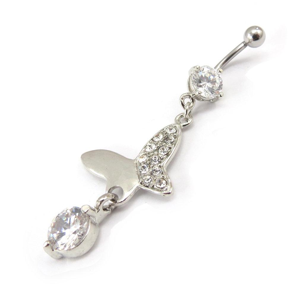 Les Trésors De Lily [E6406] - Пирсинг «Бабочки счастья», белый