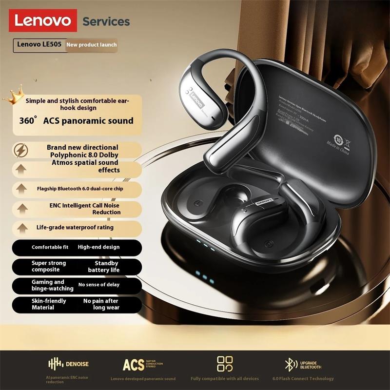 Original Lenovo LE505 Sport Earphones Bluetooth 6.0 OWS Wireless Headphones HIFI Stereo Bass Music Game Sport Earbuds